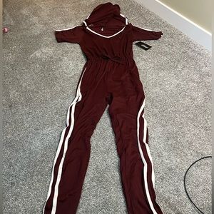 Burgundy Jumpsuit